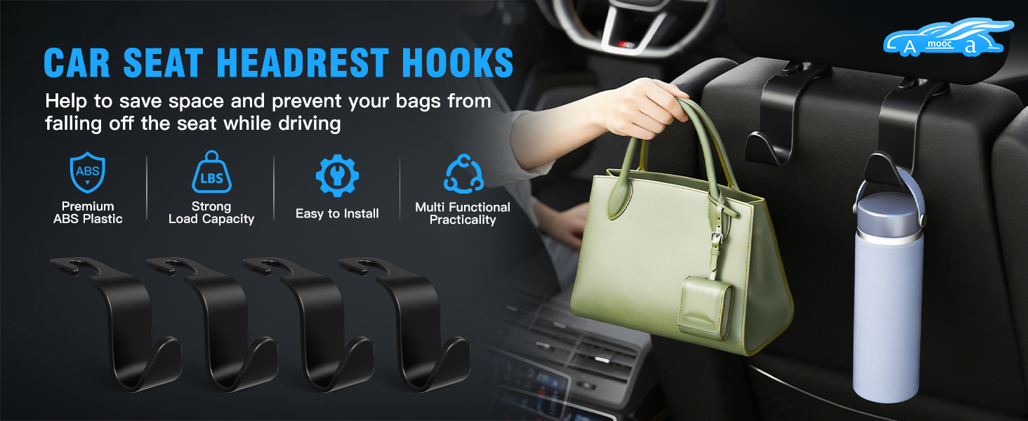 Amooca Car Seat Headrest Hook Review: A Tiny, Cheap Fix for a Genuinely Annoying Problem